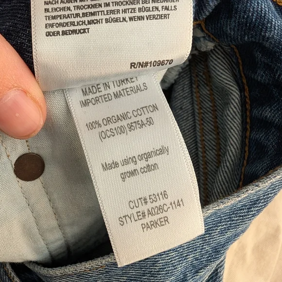 Agolde Parker Vintage Cut Off Short Size 26 - Picture 4 of 4